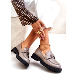 Vinceza Verni les mocassins pour femmes 62187 Beige-Gray 4