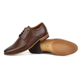 Olivier Chaussures en cuir élégantes pour hommes 483 dans une couleur brun foncé 3