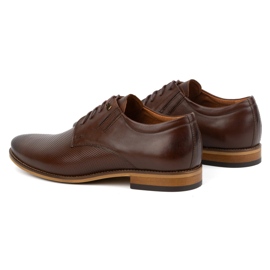 Olivier Chaussures en cuir élégantes pour hommes 483 dans une couleur brun foncé 6