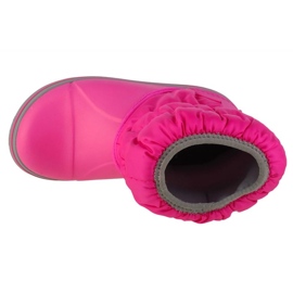 Bottes de neige des filles Crocs Winter Puff Boot 14613-6TR rose 1