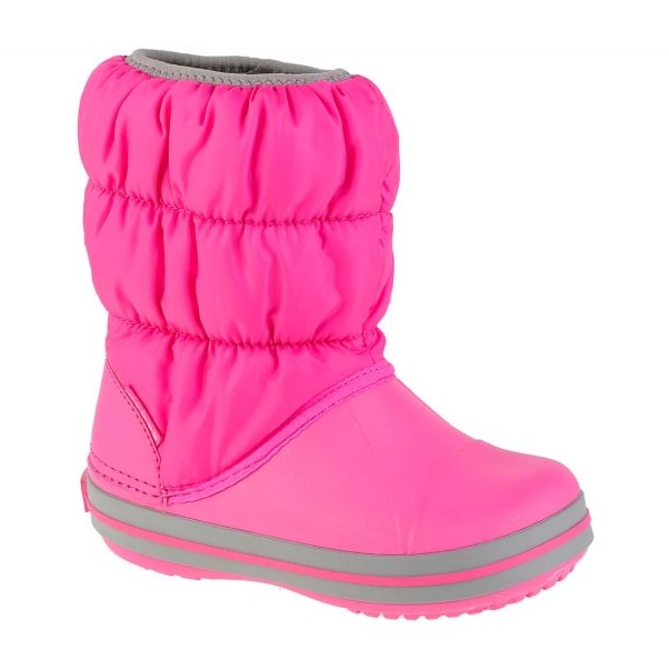 Bottes de neige des filles Crocs Winter Puff Boot 14613-6TR rose 3