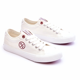 Baskets Femme Cross Jeans Tissu LL2R4043 Blanc 1