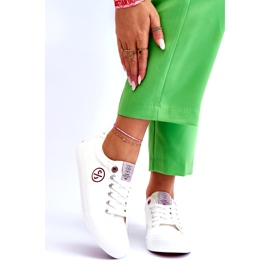 Baskets Femme Cross Jeans Tissu LL2R4043 Blanc 3