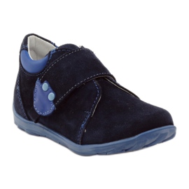RenBut Chaussures en cuir fermeture scratch 1476 bleu marine 1