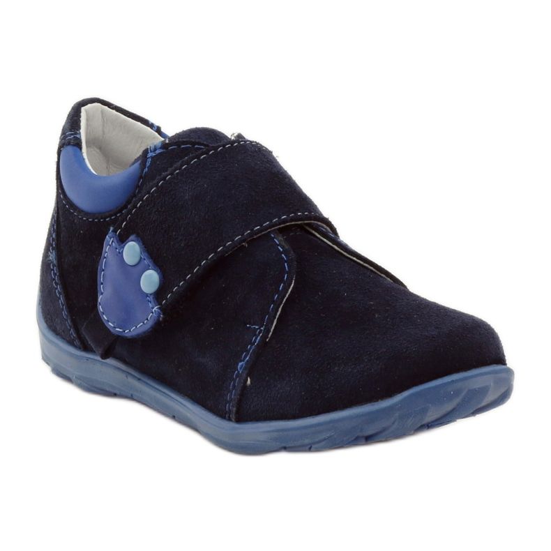 RenBut Chaussures en cuir velcro 1476 bleu marine 1 RenBut Chaussures en cuir velcro 1476 bleu marine 1