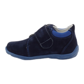 RenBut Chaussures en cuir fermeture scratch 1476 bleu marine 2