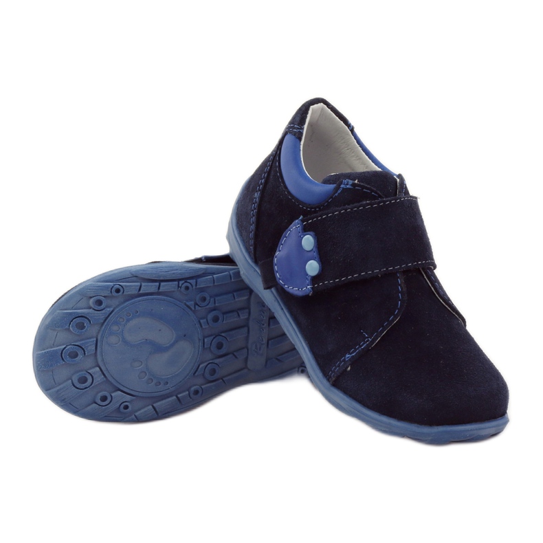 RenBut Chaussures en cuir velcro 1476 bleu marine 3 RenBut Chaussures en cuir velcro 1476 bleu marine 3