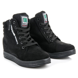 Baskets en daim le noir 4
