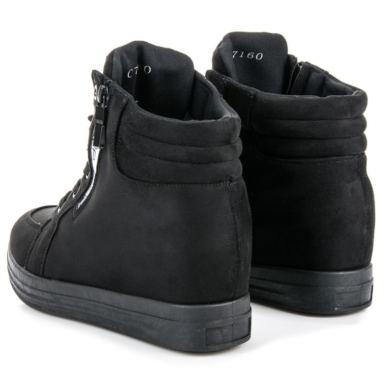 Baskets en daim le noir 2