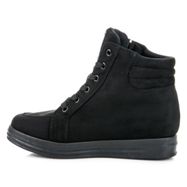 Baskets en daim le noir 3