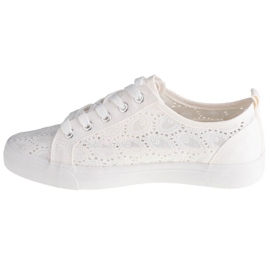 Big Star Women W274925 baskets en dentelle blanche 4