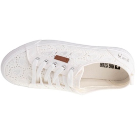 Big Star Women W274925 baskets en dentelle blanc 5