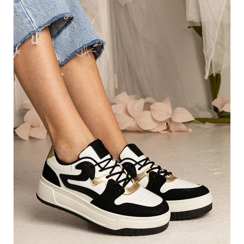 Baskets noires baskets sportives féminines le noir 2