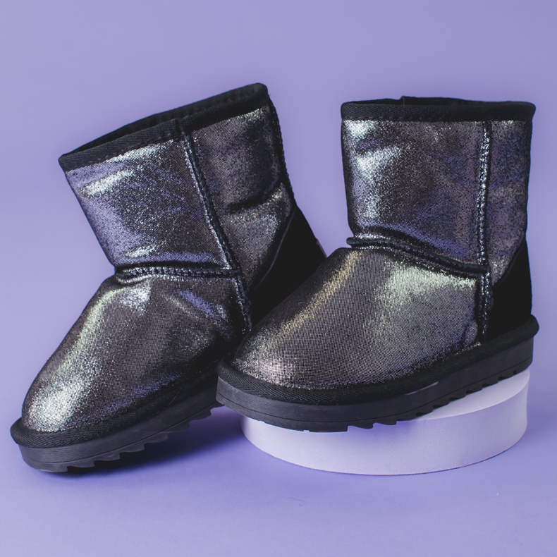 Après-ski argent fille gris 1