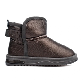 Bottes de neige chaudes fille brun 2