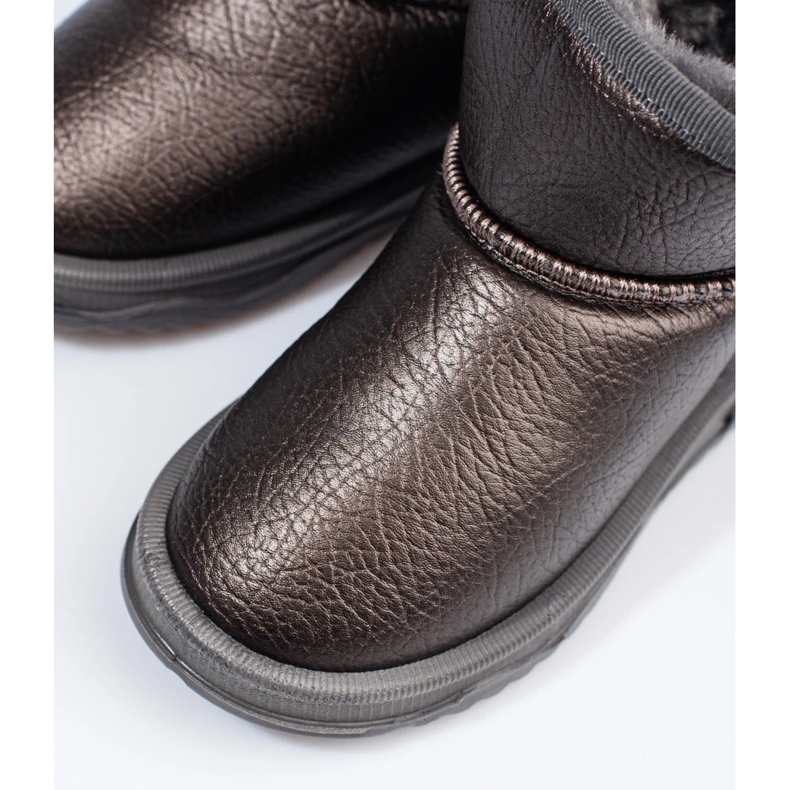 Bottes de neige chaudes fille brun 1