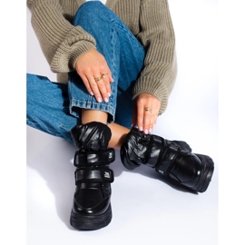 W. Potocki Bottes de neige chaudes pour femmes de Potocki le noir 4