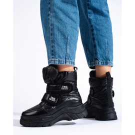 W. Potocki Bottes de neige chaudes pour femmes de Potocki le noir 1