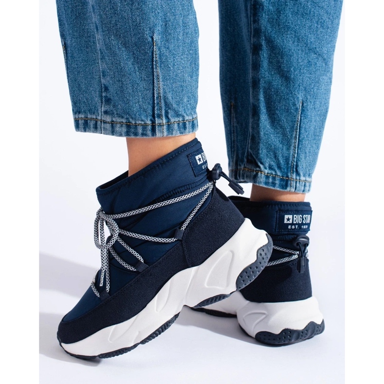 Bottes de neige femme bleu marine Big Star KK274273 1