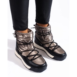 Bottes de neige femme Big Star KK274275 d'or 1