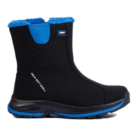 Bottes de trekking hautes pour femmes DK, isolées avec de la fourrure noir 1