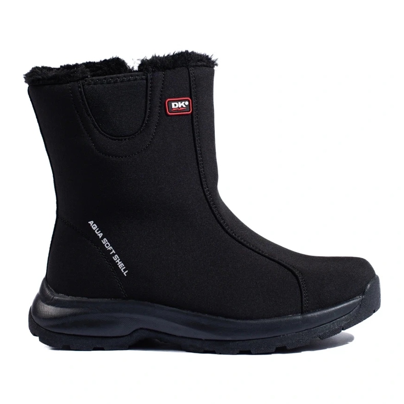 Bottes de trekking hautes pour femmes DK, isolées avec de la fourrure le noir 2 Bottes de trekking hautes pour femmes DK, isolées avec de la fourrure le noir 2