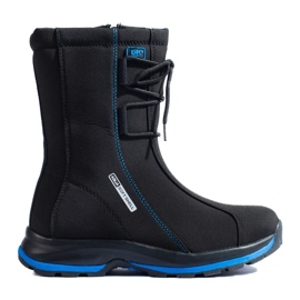 Chaussures de trekking femme avec un manteau en peau de mouton DK noir 2