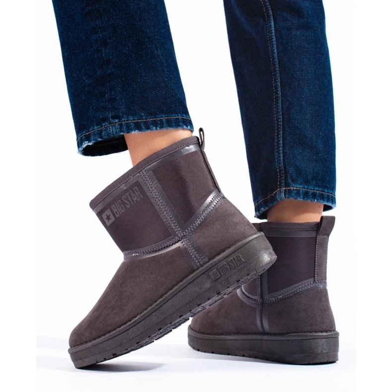 Bottes de neige courtes femme Big Star KK274615 gris 1