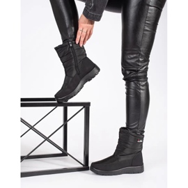 Bottes de neige légères noires pour femme le noir 1