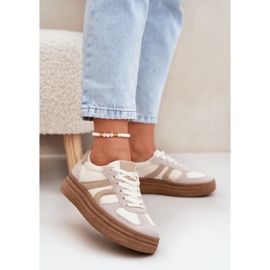 Baskets pour femmes sur la plate-forme Dark Beige 2