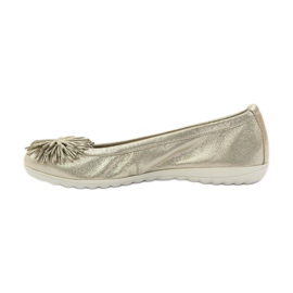 Caprice ballerines chaussures pour femmes 22116 jaune 2