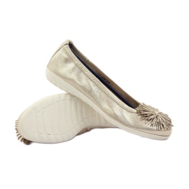 Caprice ballerines chaussures pour femmes 22116 jaune 3
