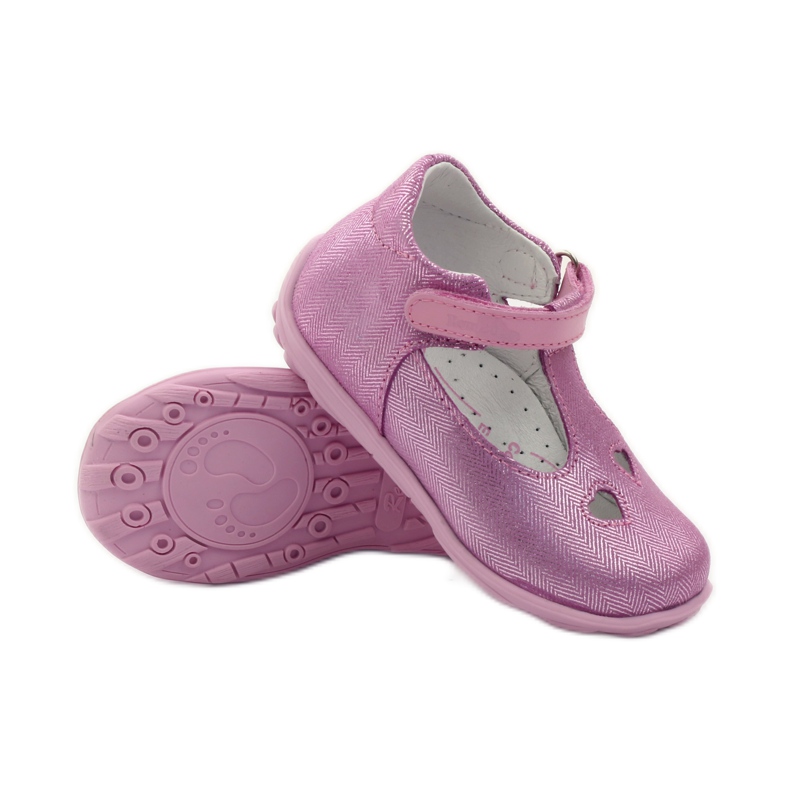 Ren But ballerines pour enfants 1467 chiné rose 3