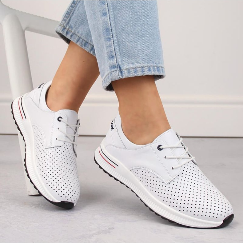 Filippo W PAW505 chaussures de sport en cuir, blanc 1