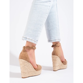 Sandales compensées Bl1919kh beige 3