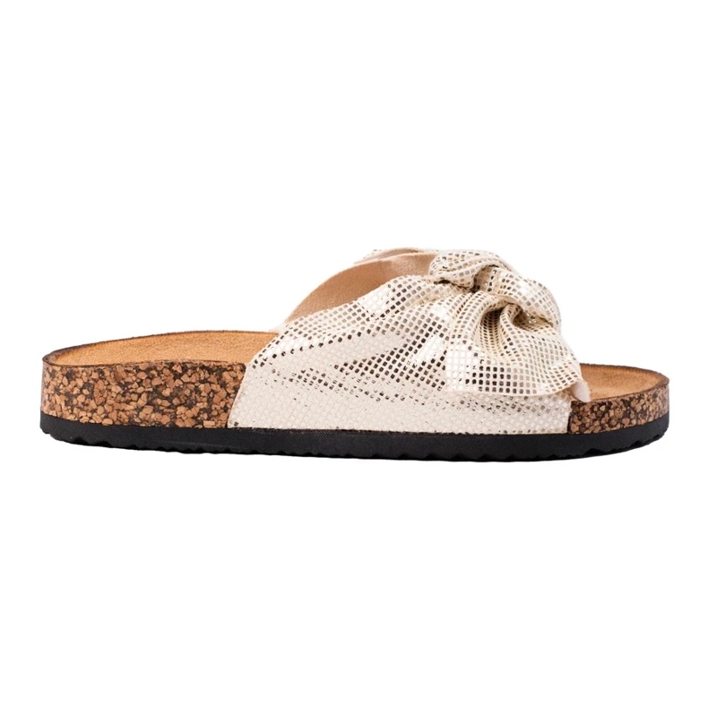 Tongs confortables avec nœud d'or 2