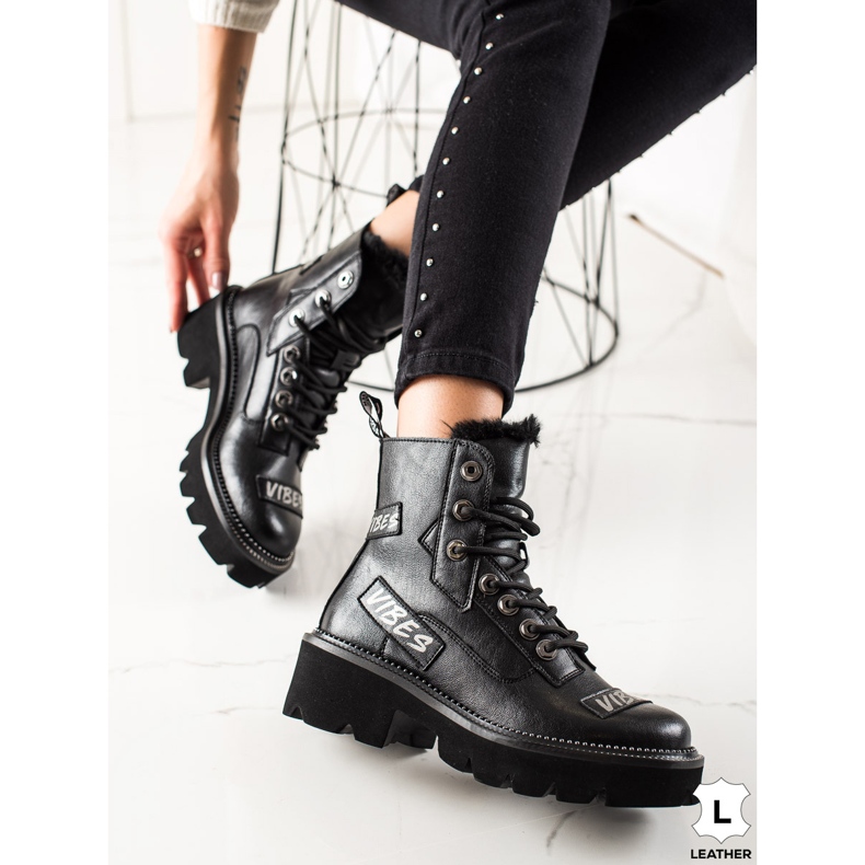 ARTIKER Bottes en cuir Vibes noir 2