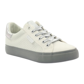 Big Star Baskets grandes étoiles AA274A053 blanche argent gris 1