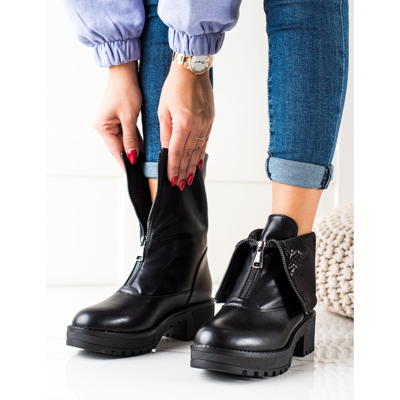 Travailleurs avec une tige Vinceza repliable le noir 2