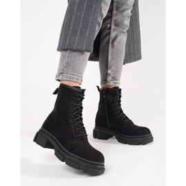 Trappeurs en daim noir 2