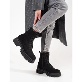 Trappeurs en daim noir 1