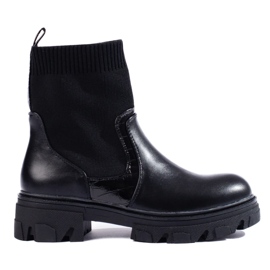 Bottes à enfiler le noir 2