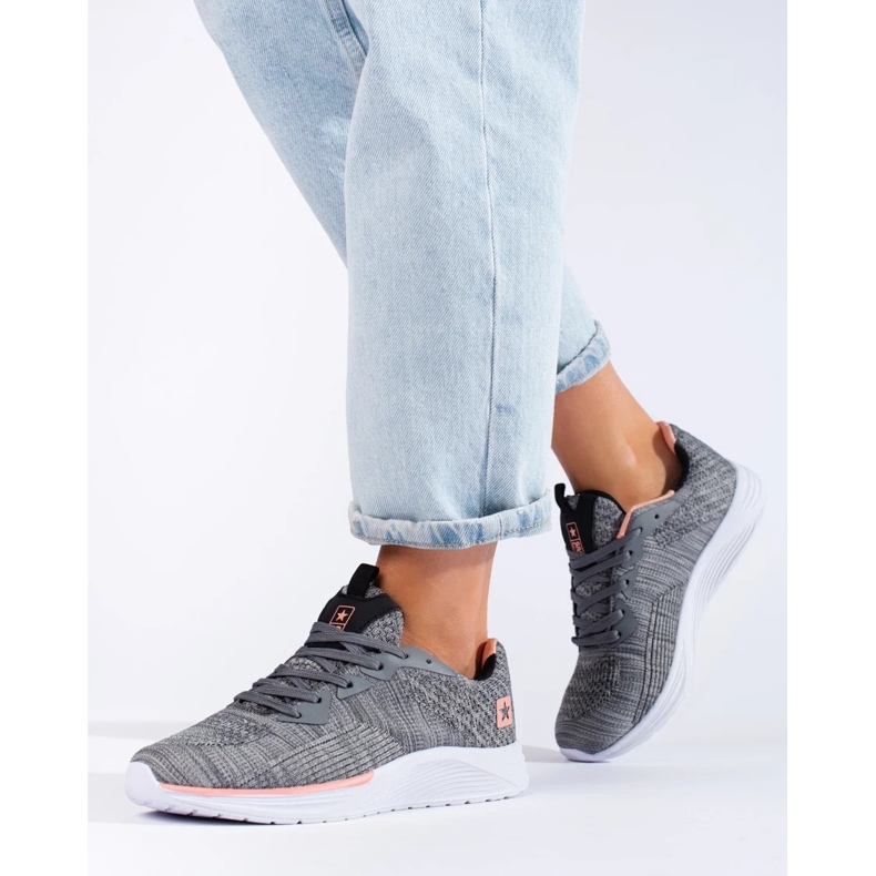 Evento Chaussures de sport à lacets gris 1