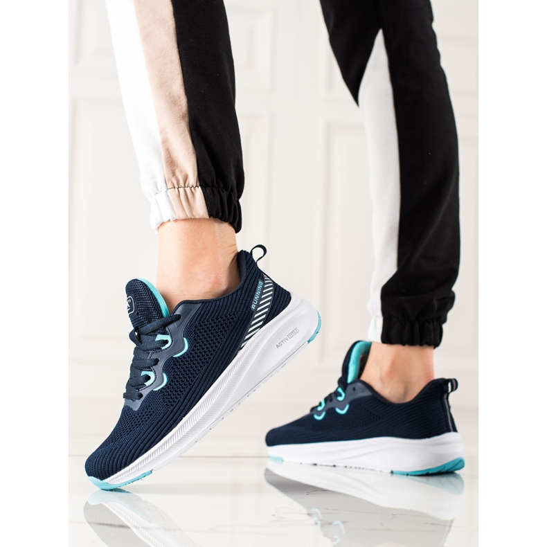 Chaussures de sport sur la plateforme DK bleu 2