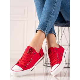 Baskets Big Star pour femmes JJ274124 rouge 2 Baskets Big Star pour femmes JJ274124 rouge 2