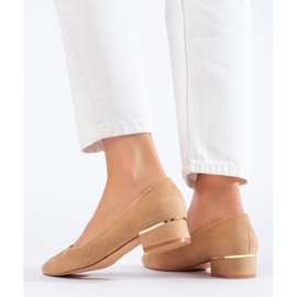 Goodin Escarpins classiques à petits talons beige 1