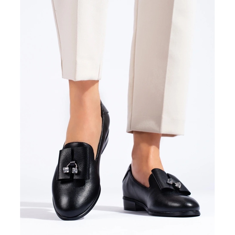 W. Potocki Chaussures avec cristaux Potocki le noir 2