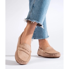 Goodin Mocassins textiles classiques beige 1 Goodin Mocassins textiles classiques beige 1