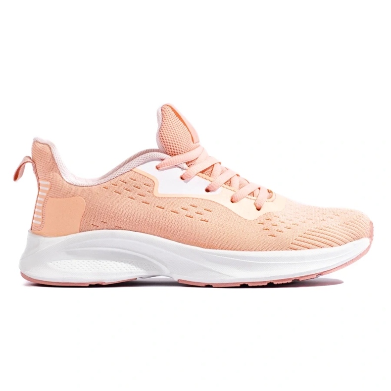 Chaussures de sport nouées orange 1