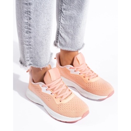 Chaussures de sport nouées orange 2